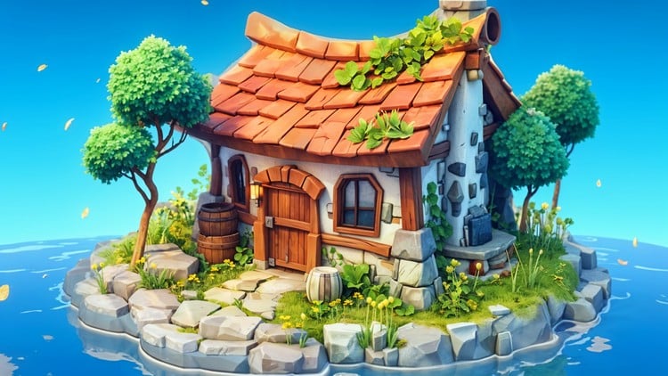 Creating a Stylized House and Props in Blender By Art Studio313