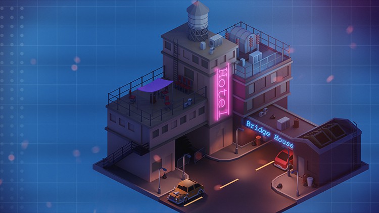 Creating Low Poly Cyberpunk Scenes with Blender By Eldamar Studio