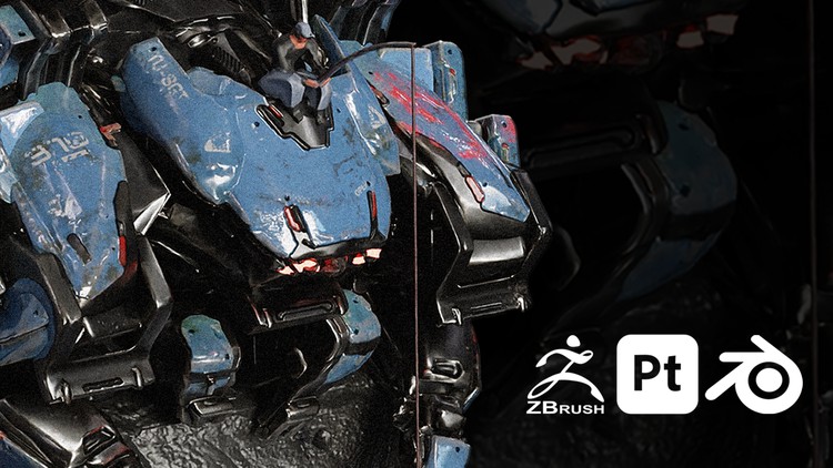 Full Asset Creation Workflow ZbrushPainter 3DBlender By Jonas Roscinas