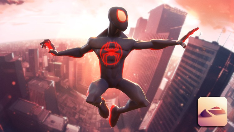 Spider Man Full Tutorial in Nomad Sculpt By Dave Reed